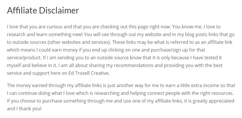 Affiliate Disclaimers The Best Free Disclaimer Template